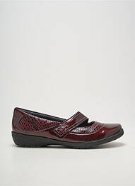 Ballerines fermeture scratch talon plat jusqu'à 3cm violet SUAVE femme