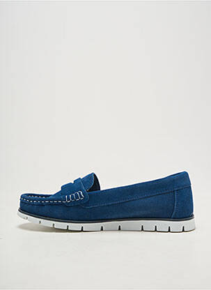 Mocassins bout rond talon plat jusqu'à 3cm bleu REBELLES femme