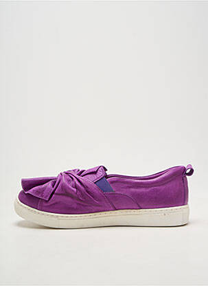 Slip ons semelle amovible talon plat jusqu'à 3cm violet ANDREA CONTI femme