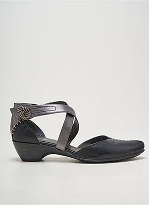 Sandales/nu pieds tissage satiné talon de 4 à 6cm argent FUGITIVE BY FRANCESCO ROSSI femme