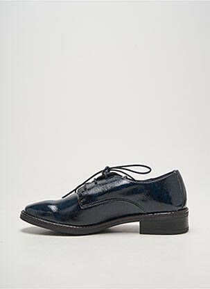 Derbies effet froissé talon plat jusqu'à 3cm bleu DORKING femme