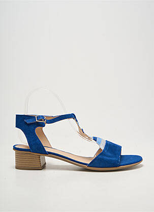 Sandales/nu pieds type de semelle amortissante talon de 4 à 6cm bleu SWEET femme