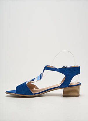 Sandales/nu pieds type de semelle amortissante talon de 4 à 6cm bleu SWEET femme