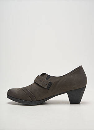 Derbies cubain talon de 4 à 6cm gris MEPHISTO femme