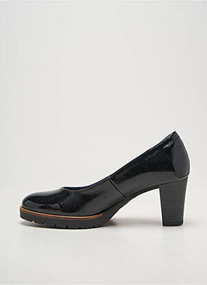 Escarpins tissage vernis talon de 7 à 9cm noir DORKING femme
