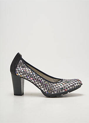 Escarpins tissage satiné talon de 7 à 9cm argent DORKING femme