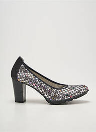 Escarpins tissage satiné talon de 7 à 9cm argent DORKING femme