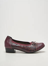 Escarpins tissage satiné talon plat jusqu'à 3cm violet ALPINA femme