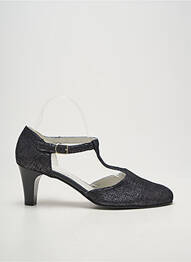 Escarpins tissage satiné talon de 7 à 9cm noir INEA femme