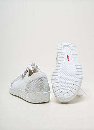 Baskets fermeture zip et lacets talon plat jusqu'à 3cm argent ARIMA femme