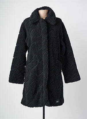 Manteau long manches longues sans capuche noir NIKE femme