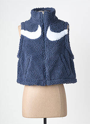 Veste casual coupe droite bleu NIKE femme