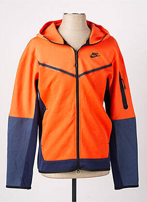 Veste casual coupe droite orange NIKE homme