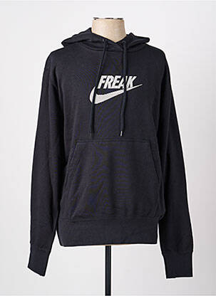 Sweat-shirt à capuche sérigraphie floquée manches longues noir NIKE homme