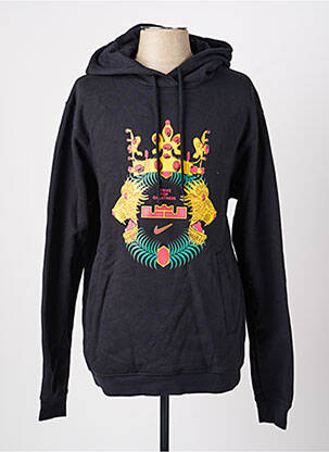 Sweat-shirt à capuche sérigraphie floquée manches longues noir NIKE homme