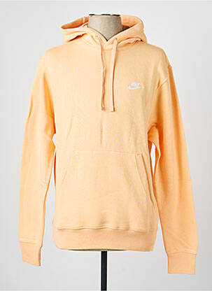 Sweat-shirt à capuche broderie manches longues orange NIKE homme