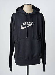 Sweat-shirt à capuche sérigraphie floquée manches longues noir NIKE homme