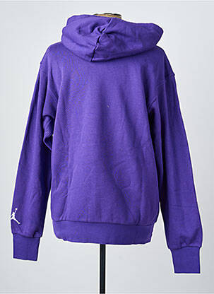 Sweat-shirt à capuche stretch manches longues violet JORDAN homme