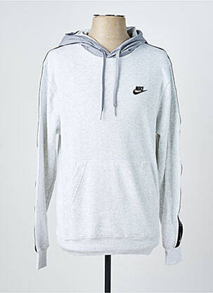 Sweat-shirt à capuche poches manches longues gris NIKE homme