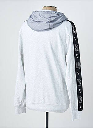 Sweat-shirt à capuche poches manches longues gris NIKE homme