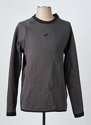 Sweat-shirt stretch manches longues gris NIKE homme