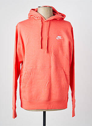 Sweat-shirt à capuche broderie manches longues rose NIKE homme