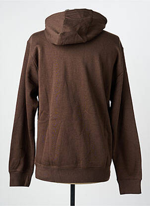 Sweat-shirt à capuche poches manches longues marron NIKE homme