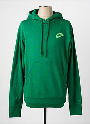 Sweat-shirt à capuche poches manches longues vert NIKE homme