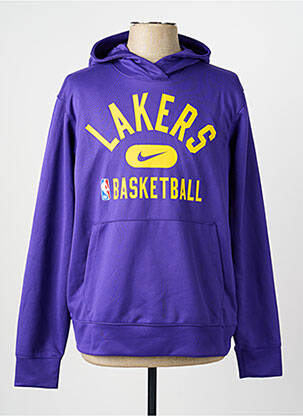 Sweat-shirt à capuche poches manches longues violet JORDAN homme