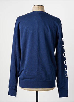 Sweat-shirt stretch manches longues bleu NIKE homme