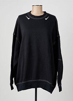 Sweat-shirt broderie manches longues noir NIKE femme