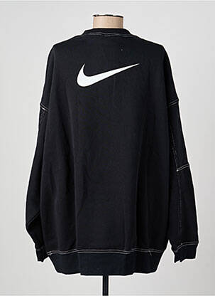 Sweat-shirt broderie manches longues noir NIKE femme
