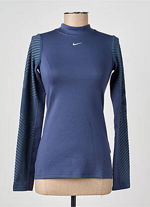 T-shirt manches longues manches longues bleu NIKE femme