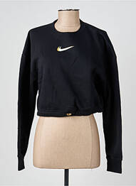 Sweat-shirt stretch manches longues noir NIKE femme