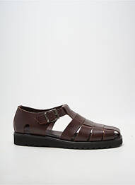 Sandales/nu pieds bout rond bout rond marron FRATELLI VANNI homme