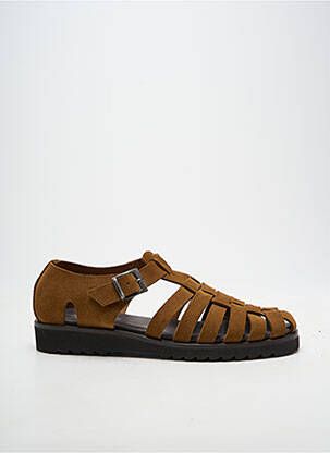 Sandales/nu pieds bout rond bout rond marron FRATELLI VANNI homme