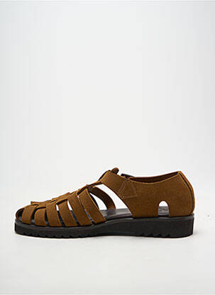 Sandales/nu pieds bout rond bout rond marron FRATELLI VANNI homme
