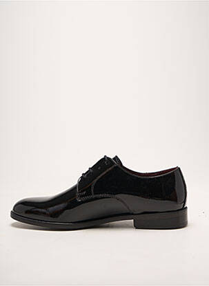Derbies matière lisse talon bas noir ANTICA CUOIERIA homme