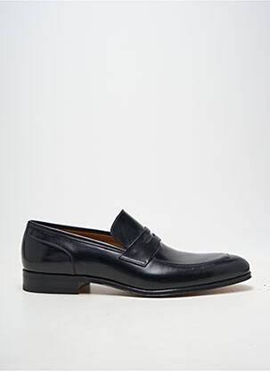 Mocassins bout rond talon bas noir STEMAR homme
