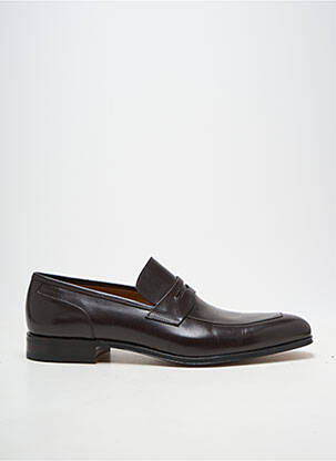 Mocassins bout rond talon bas marron STEMAR homme