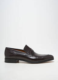 Mocassins bout rond talon bas marron STEMAR homme