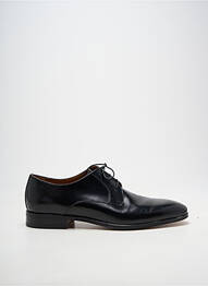 Derbies tissage satiné talon bas noir STEMAR homme
