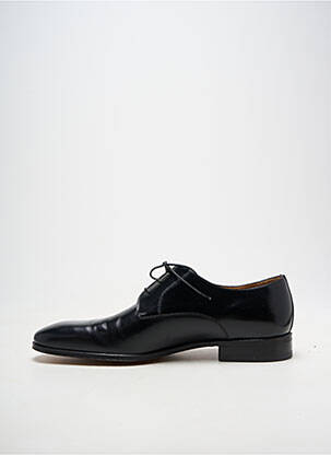 Derbies tissage satiné talon bas noir STEMAR homme