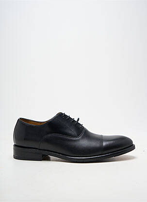 Derbies tissage satiné talon bas noir YVES SAINT CLAIR homme