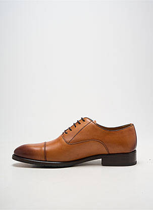 Derbies bout rond talon bas marron YVES SAINT CLAIR homme