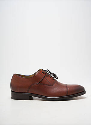Derbies bout rond talon bas marron fonce YVES SAINT CLAIR homme