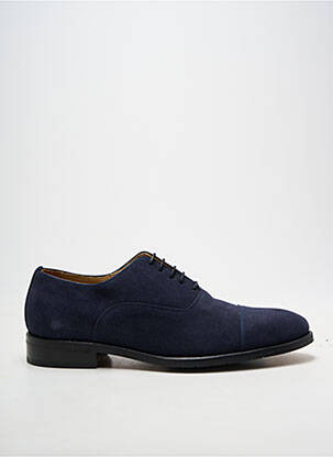 Derbies bout rond talon bas bleu YVES SAINT CLAIR homme