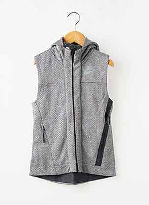 Veste casual col col montant gris NIKE garçon