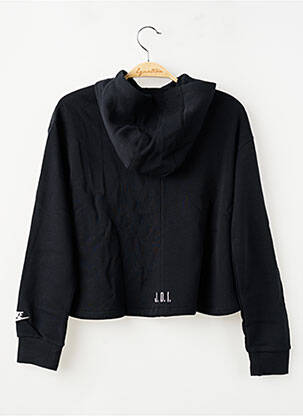 Sweat-shirt à capuche broderie manches longues noir NIKE fille