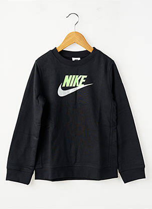 Sweat-shirt sérigraphie manches longues noir NIKE enfant